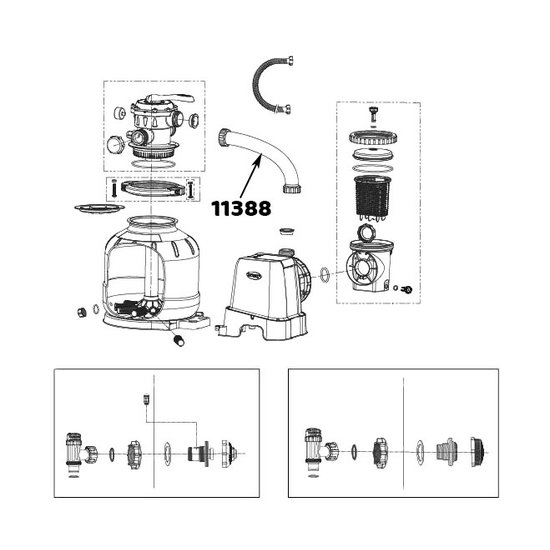 Intex Slang Tussen Pomp en Filtertank 8000l/u (28648)