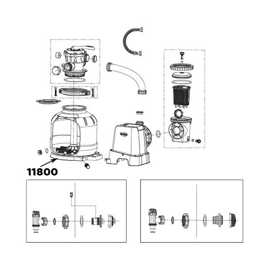 Intex voetstuk tank zandfilter 8000 liter 28648