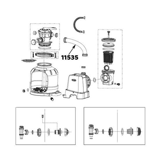 Intex Slang Tussen Pomp en Filtertank 10000l/u (28652)