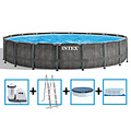 Intex Greywood Prism Frame Pool 549x122 cm + filterpomp en acc.