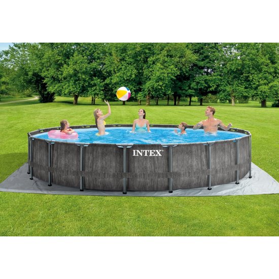 Intex Greywood Prism Frame Pool 549x122 cm + filterpomp en acc.