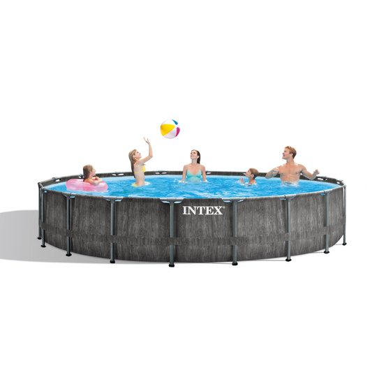 Intex Greywood Prism Frame Pool 549x122 cm + filterpomp en acc.