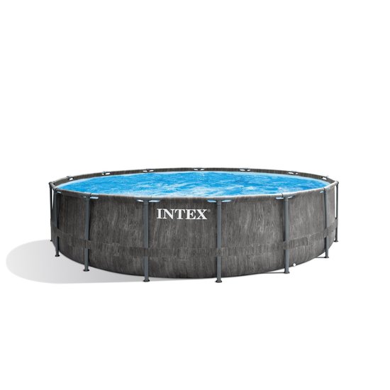 Intex Greywood Prism Frame Pool 457x122 cm + filterpomp en acc.