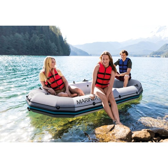 Intex Mariner 3 - 3 persoons luxe boot met peddels en pomp (met harde vloer)