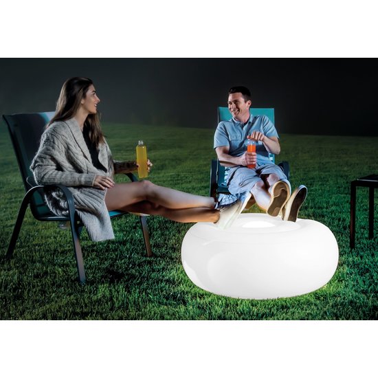 Intex Opblaasbare Poef met LED-verlichting
