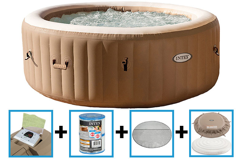 niet Commandant repertoire Intex PureSpa Bubble Therapy + Hard Water System 4 persoons |  Zwembadstore.com