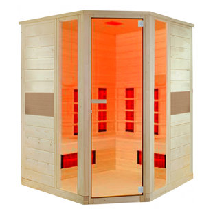 Ruby 2-persoons infraroodcabine sauna hoekmodel