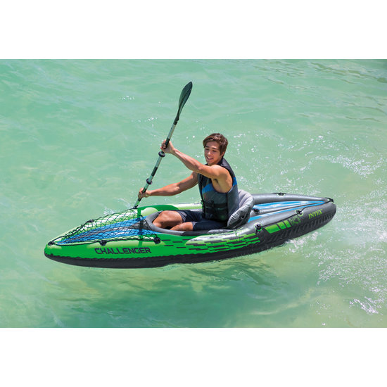 Intex Challenger K1 1 persoons kayak met peddel en pomp