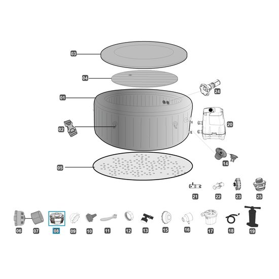 Lay-Z-Spa ChemConnect ™ chloordoseerder