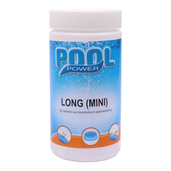 Pool Power Chloortabletten Long 90 1 kg (kleine tabletten)