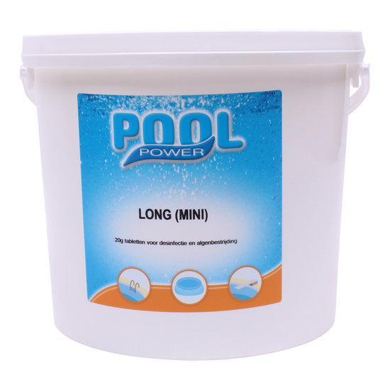 Pool Power Chloortabletten Long 90 5 kg (kleine tabletten)