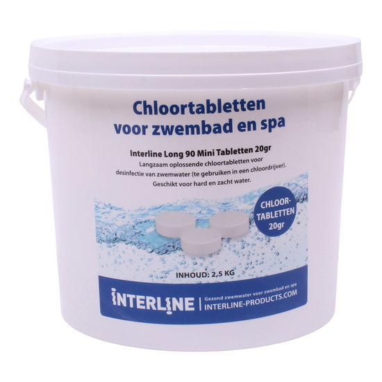 Interline Chloortabletten Long 90 10 kg (kleine tabletten)
