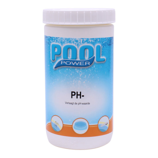 Pool Power pH Minus poeder 1.5 kg (zuurgraad verlagen)