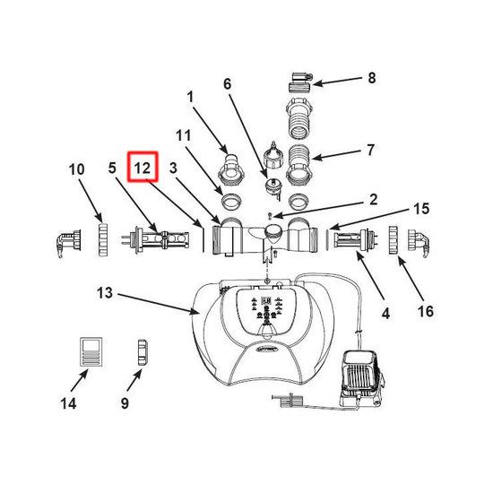 Intex o-ring titanium electrode zoutwatersysteem E.K.O. (26670)