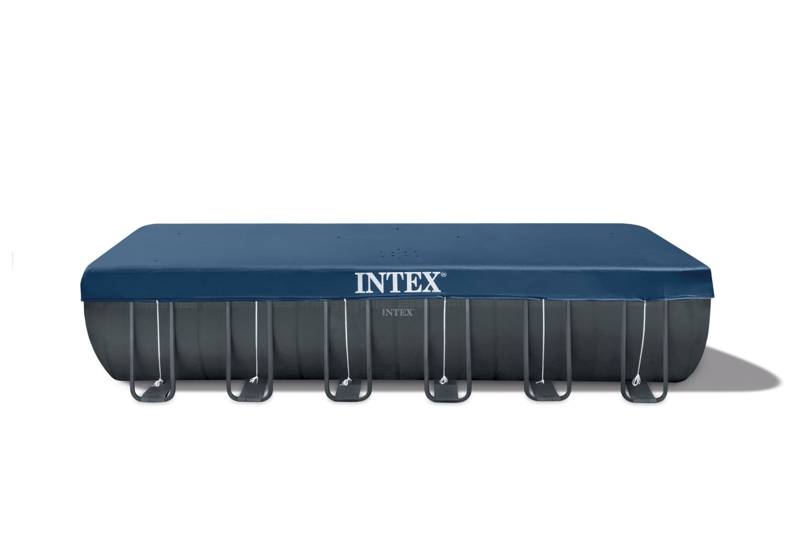 Bâche De Protection Pour Piscine Intex Metal Frame - Diamètre 3,05 M (30') - Rabat De 25 Cm Avec Corde