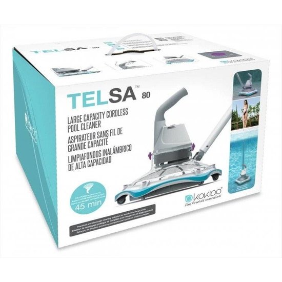 Kokido Telsa 80 elektrische accu zwembadstofzuiger