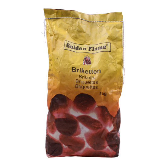 Golden Flame houtskool briketten 5 kg