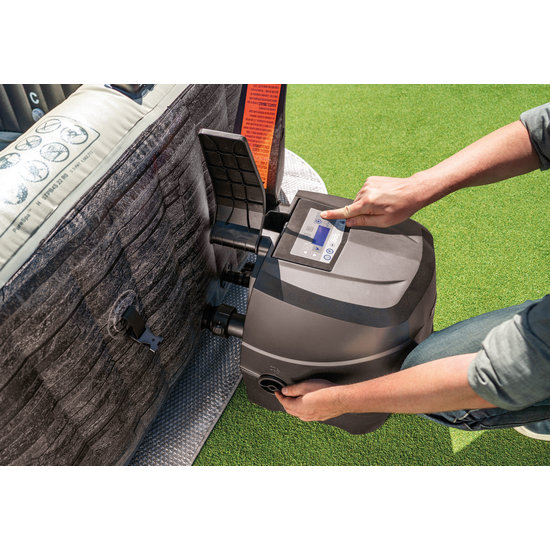 Intex PureSpa Greystone Deluxe Bubble Therapy + HWS + ZWS - 4 personen