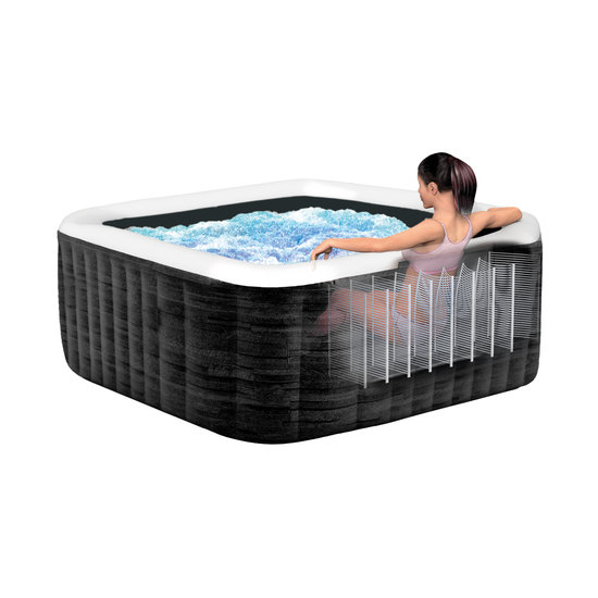 Intex PureSpa Greystone Deluxe Bubble Therapy + HWS + ZWS - 4 personen
