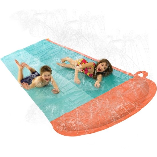 Didak Pool dubbele waterglijbaan met sproeier