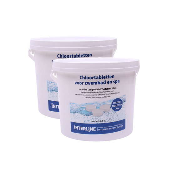 Interline Chloortabletten Long 90 5 kg (kleine tabletten)