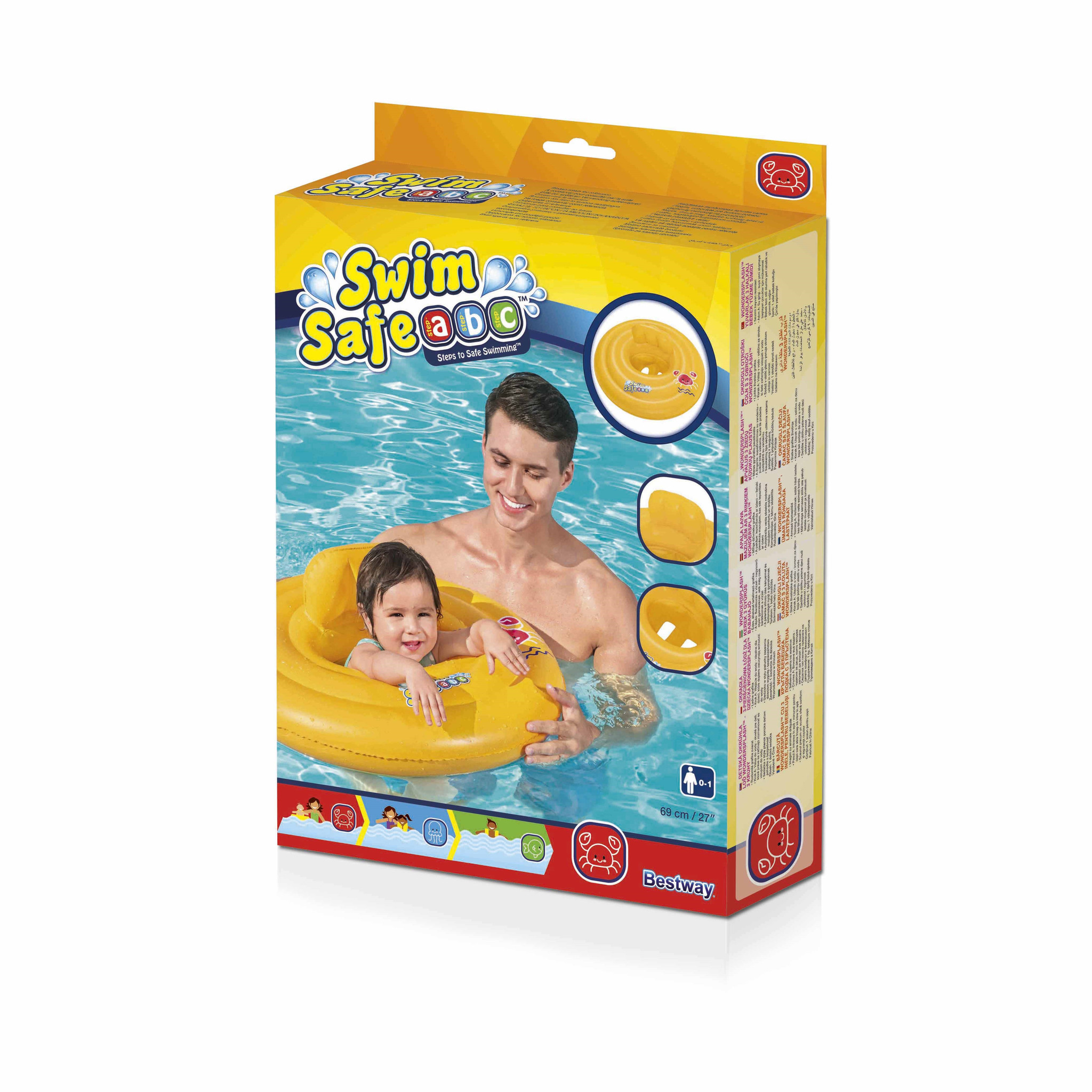 Maken tweedehands Makkelijk in de omgang Bestway Baby Swim Safe ABC drijfband | Zwembadstore.com