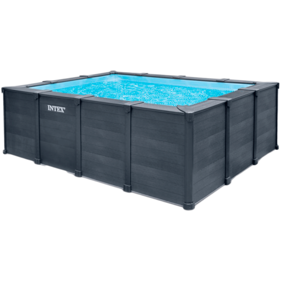 Intex Graphite Panel Pool rechthoekig 400x300x124 cm