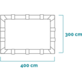 Intex Graphite Panel Pool rechthoekig 400x300x124 cm
