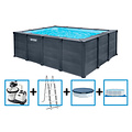 Intex Graphite Panel Pool rechthoekig 400x300x124 cm