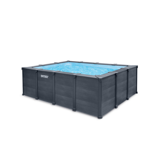 Intex Graphite Panel Pool rechthoekig 400x300x124 cm