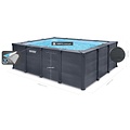 Intex Graphite Panel Pool rechthoekig 400x300x124 cm