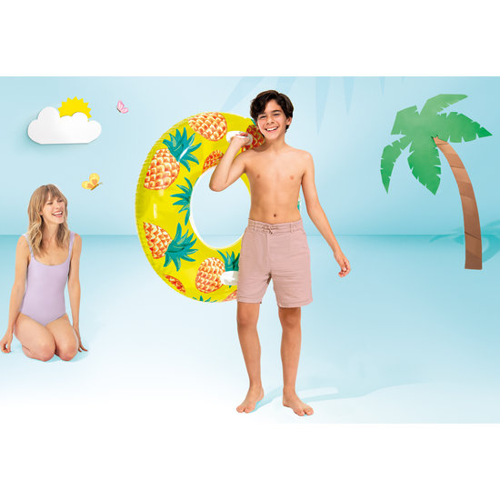 Intex zwemband tropical fruit 107 cm