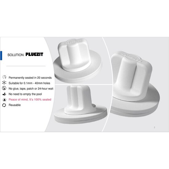 Plugzit zwembad reparatieset