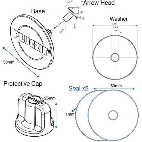 Plugzit zwembad reparatieset