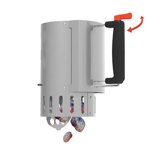 Barbecook houtskoolstarter RVS met safe-drop