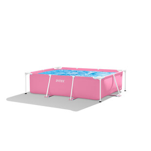 Metal framepool 220x150x60 cm Roze