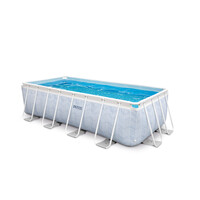 Prism Frame Pool Chevron 400x200x100 cm + filterpomp en ladder