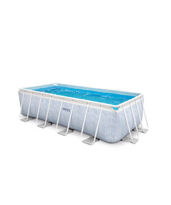 Prism Frame Pool Chevron 400x200x100 cm + filterpomp en ladder