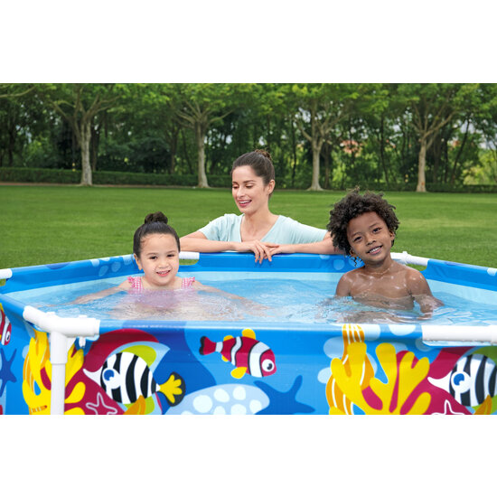 Bestway  frame pool 183x51 cm met schaduwdak en sproeier