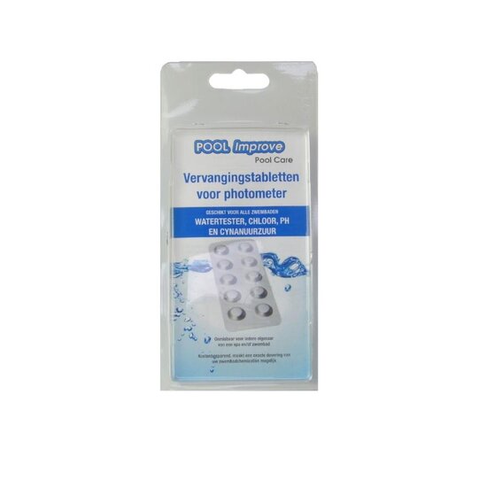 Pool Improve vervangingstabs voor photometer