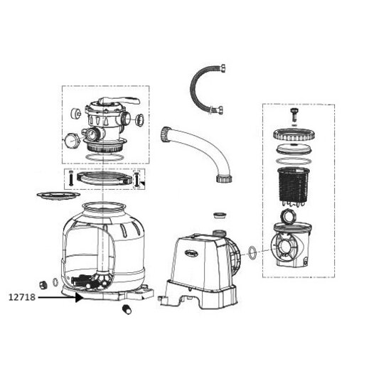 Intex voetstuk tank zandfilter 8000 liter 26648
