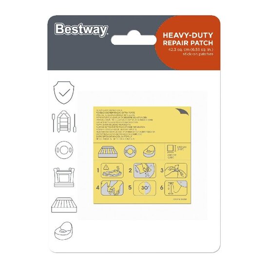 Bestway Zwembadfolie extra sterk reparatieset 10 stuks