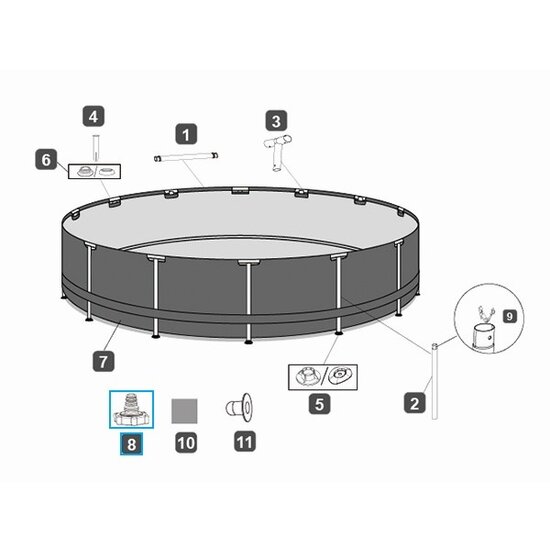 Bestway slang adapter 32 mm