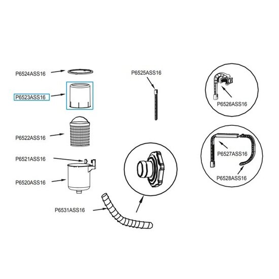 Bestway skimmer drijvende afdekking (blauw)