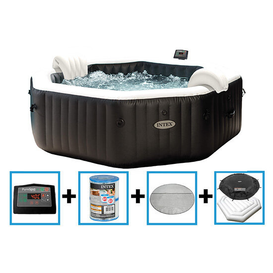 Intex PureSpa Jet & Bubble Deluxe Octagon + HWS + ZWS - 6 personen