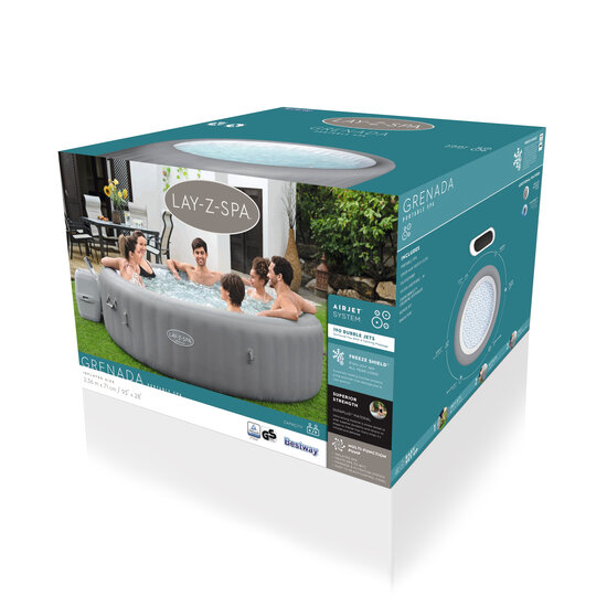 Bestway Lay-Z Spa Grenada Bubble - 6-8 personen