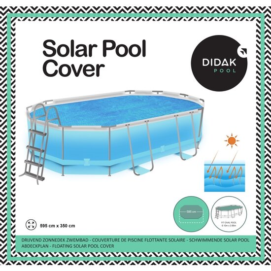 Didak Pool Solar bubblecover voor zwembaden ovaal 610x360cm