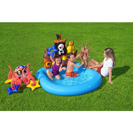 Bestway opblaasbaar kinderspeelbad boot