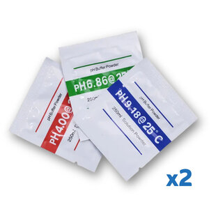pH-kalibratiepoederset voor digitale pH-meter (2 sets)