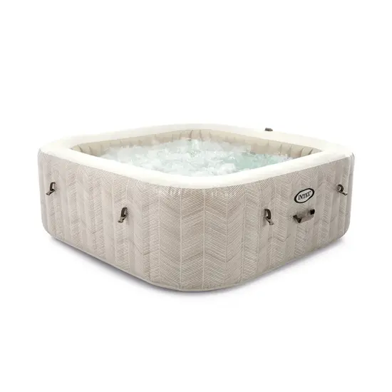 Intex PureSpa Chevron Deluxe Bubble Therapy + Hard Water Systeem + Zoutwatersysteem - 6 personen